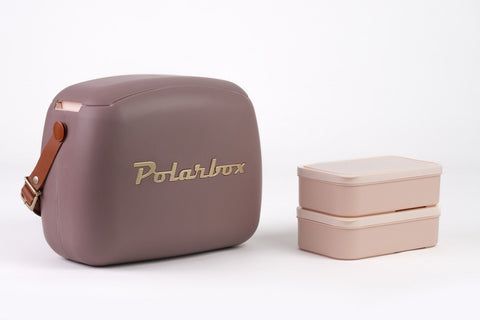 POLARBOX 6L MAUVE GOLD COOLER BAG ART. PLB6-MAUVE-GOLD