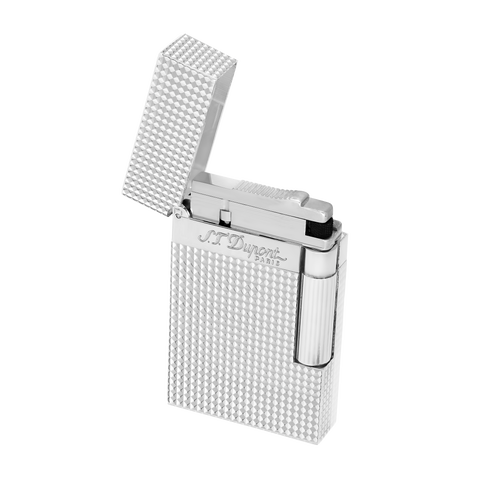 ST DUPONT LINE 2 LIGHTER DIAMOND HEAD PL. SILVER ART 016184