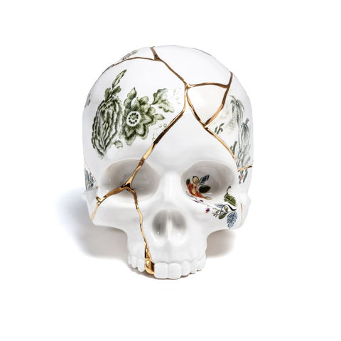 TESCHIO SELETTI IN PORCELLANA KINTSUGI SKULL 09943