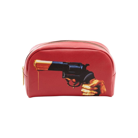 "SELETTI BEAUTY CASE IN PU TOILETPAPER 23X8X13 REVOLVER ART 02555"