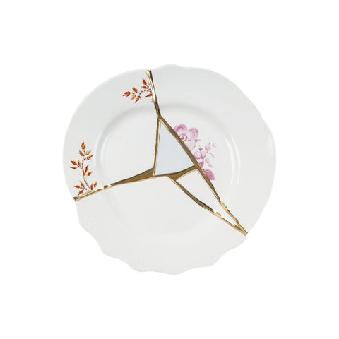 FRUIT PLATE SELETTI KINTSUGI PORCELAIN N1 ART 09601
