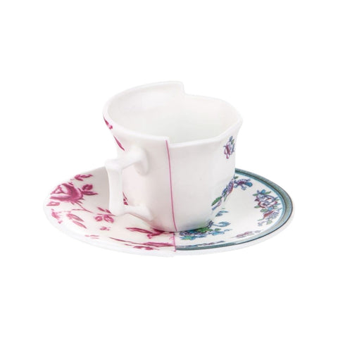 TAZZINA CAFFE' CON PIATTINO PORCELLANA SELETTI HYBRID 09742
