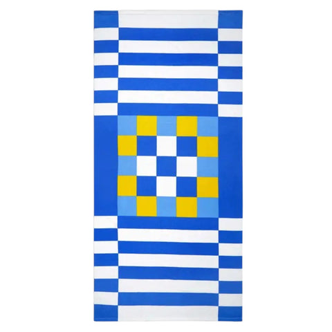 ASCIUGAMANO DA SPIAGGIA CON GIOCO TIC-TAC-TOE ART. 28274 BLU BALVI