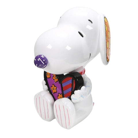 FIGURINA SNOOPY STATUE WITH BRITTO HEART 6019025 BRITTO