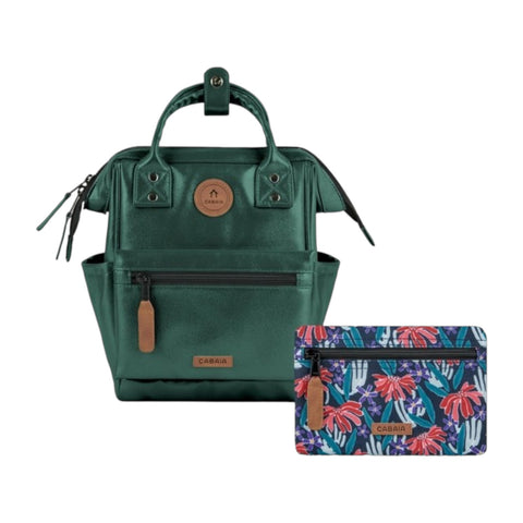 ZAINO EXTRA SMALL LUCERNE DARK GREEN IRIDESCENT GASTON LUGA