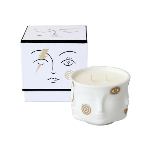 CANDELA GILDED MUSE ART. 30128 JONATHAN ADLER WHITE
