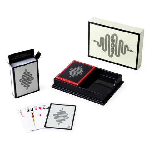 SET DI CARTE EDEN LACQUER CARD SET ART. 30840 BLACK/WHITE JONATHAN ADLER