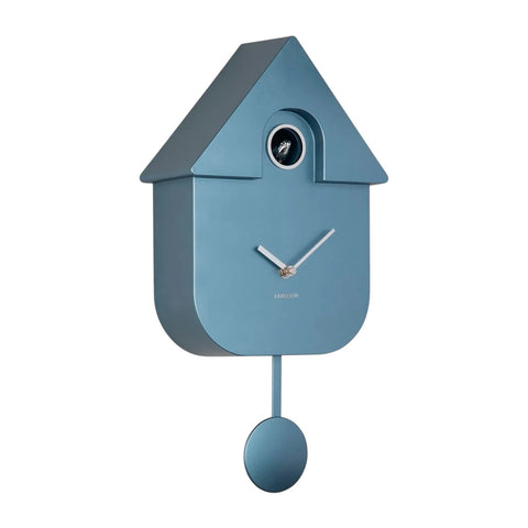 OROLOGIO WALL CLOCK MODERN CUCKOO KA5867DB METALLIC DARK BLUE KARLSSON