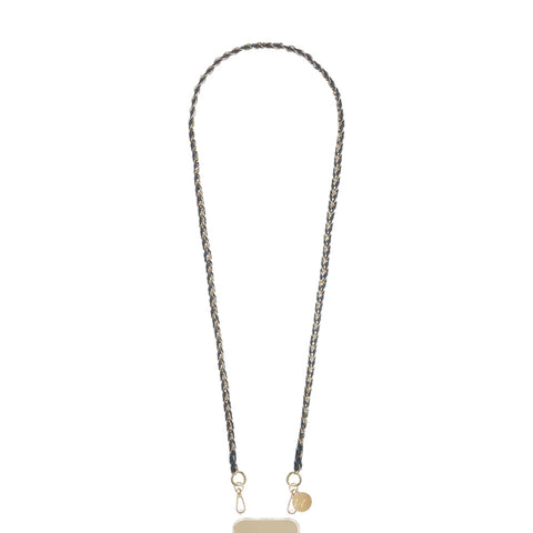 COLLANA PER TELEFONO LOUY BLEU ET DORE METAL LE321994 LACOQUEFRANCAISE