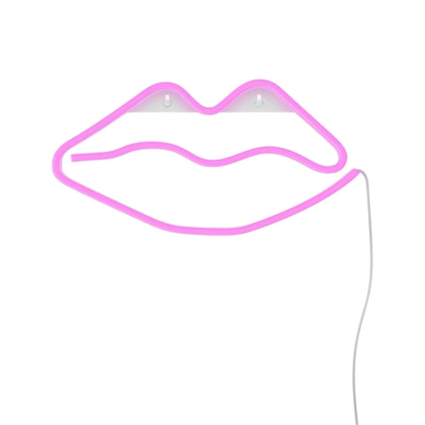 LAMPADA NEON LIPS PINK GINGA
