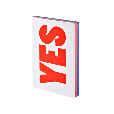 NOTEBOOK GRAPHIC L YES - NO 52293 NUUNA WHITE
