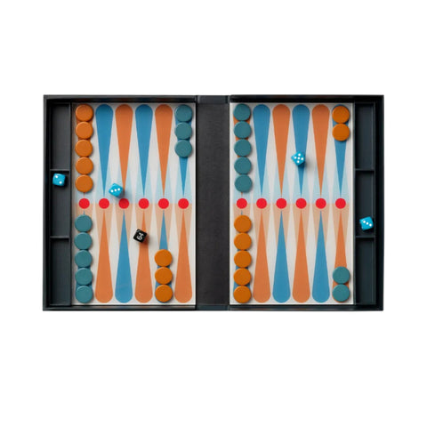 GIOCO ART OF BACKGAMMON PW00757 PRINTWORKS ATHRACITE BLACK