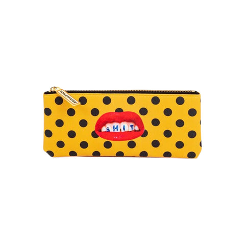 ASTUCCIO IN PU STAMPATO TOILETPAPER CM 21X9 SHIT 02520 SELETTI