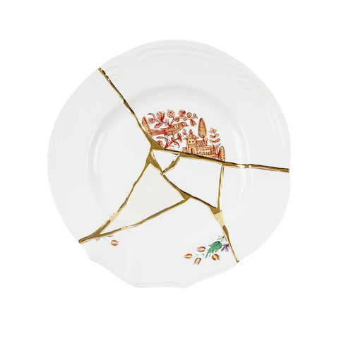 DINNER PLATE SELETTI KINTSUGI PORCELAIN N1 ART 09631