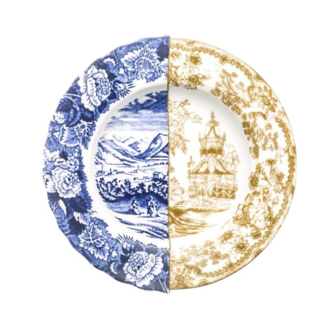 SOUP PLATE IN PORCELAIN DIAM. 27,5 H.2.3 HYBRID SOFRONIA SELETTI