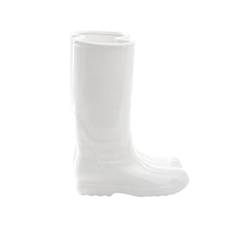 "SELETTI PORCELAIN UMBRELLA STAND RAINBOOTS"