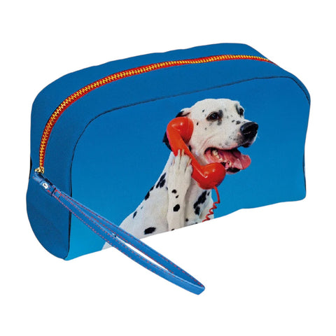 BEAUTY CASE TOILETPAPER DOG CALL CENTER AZZURRO ART. 02499 SELETTI