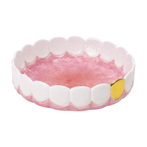 SELETTI ASHTRAY IN DOLOMITE HOLY SMOKES BLOW DIAM. CM. 20 H. 5.5