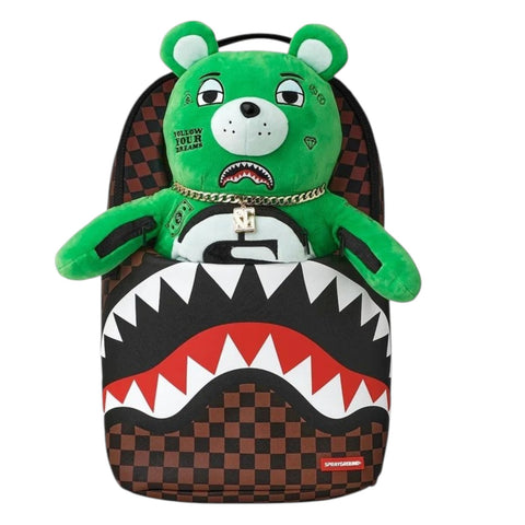 ZAINO BEAR POUCH 2IN1 910B8856NSZ GREEN SPRAYGROND