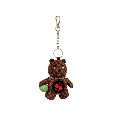 PORTACHIAVI SIP WTF BUBBLE CHECK BEAR 910K9594NSZ BROWN SPRAYGROUND