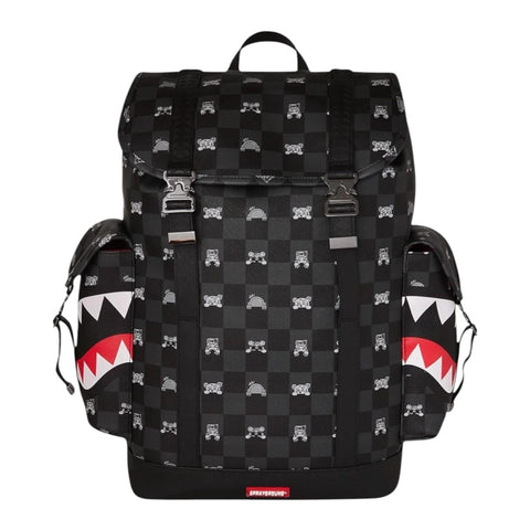 ZAINO GRAY PEEKING CHARACTER CHECK MONTE CARLO 910B8909NSZ SPRAYGROUND