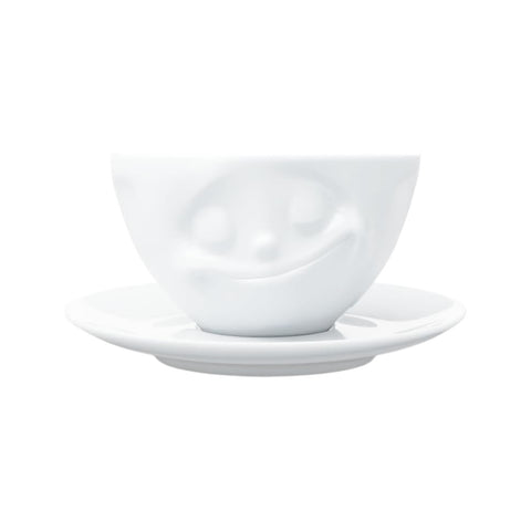 TAZZA COFFEE CUP HAPPY T014301 TASSEN WHITE