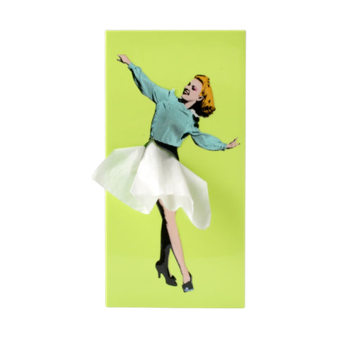 PORTA FAZZOLETTI  TISSUE UP GIRL S-TG002LG LIGHT GREEN SPEXTRUM
