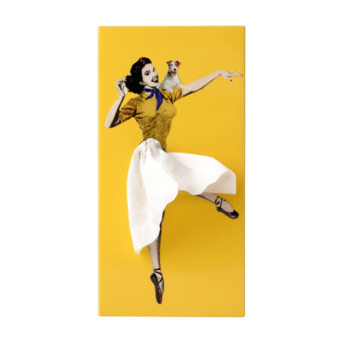 PORTA FAZZOLETTI  TISSUE UP GIRL S-TG002YW YELLOW SPEXTRUM