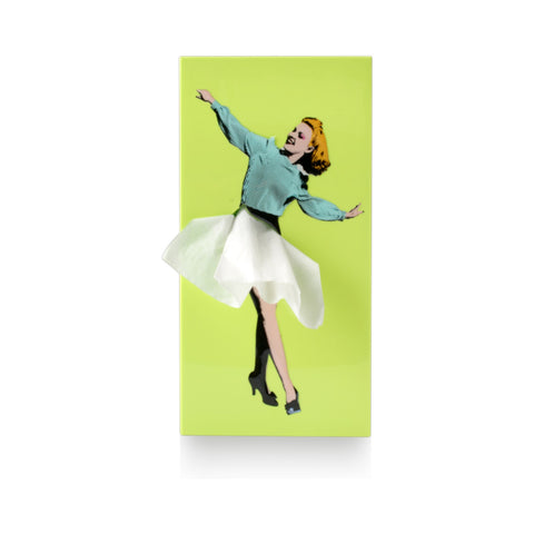 PORTA FAZZOLETTI  TISSUE UP GIRL S-TG002LG LIGHT GREEN SPEXTRUM