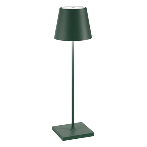 LAMPADA PRO TAVOLO POLDINA LD1340M3 DARK GREEN ZAFFERANO