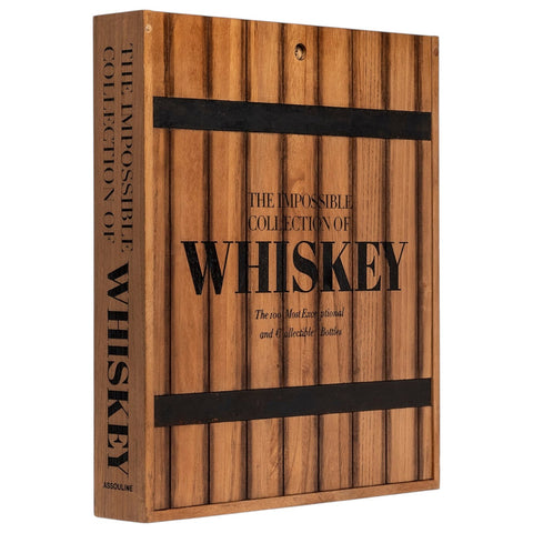 LIBRO THE IMPOSSIBLE COLLECTION OF WHISKEY ASSOULINE BROWN