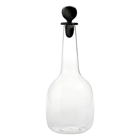 "SAFFRON BALL BOTTLE TRANSP. BLACK CAP"
