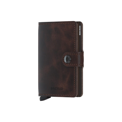 MINI WALLET SECRID VINTAGE CHOCOLATE