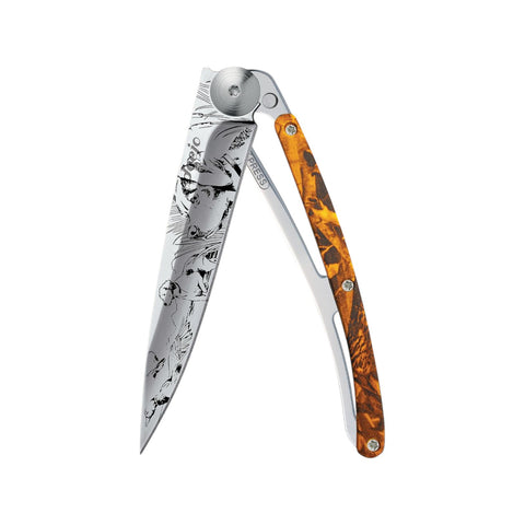 COLTELLINO TASCABILE MIRROR ORANGE CAMO ON THE LOOKOUT ART. 1AM000014 DEEJO