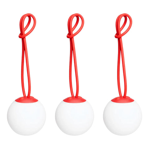LAMPADE SET MINI BOLLEKE  (3PZ) FATBOY 106971 RED