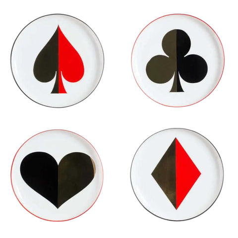 PIATTINI DEALER'S CHOICE CANAPE PLATE SET ART. 34621 JONATHAN ADLER