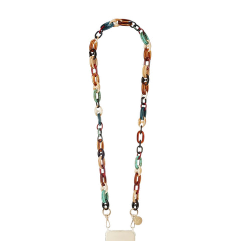 COLLANA PER TELEFONO AMBRE MULTICOLORE RESINE LE265181 LACOQUEFRANCAISE