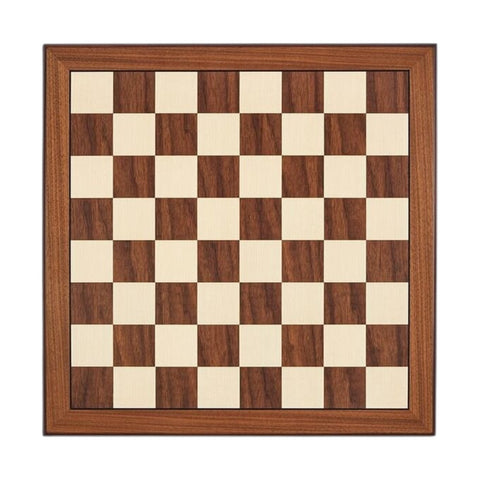 SCACCHIERA NOCE ACERO 52 CM BORDO ARROTONDATO 804555 WOOD DAL NEGRO