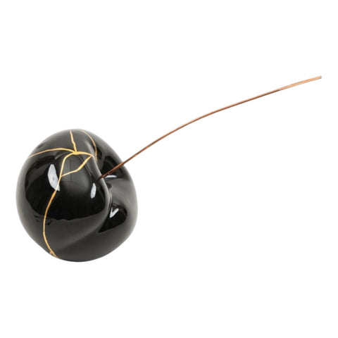 GEGIA PICCOLA NERA KINTSUGI ART. 2577 CERAMICHE CRESCENTINI