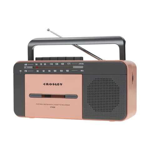LETTORE CASSETTE E RADIO PLAYER CT102A-RO4 ROSA CROSLEY