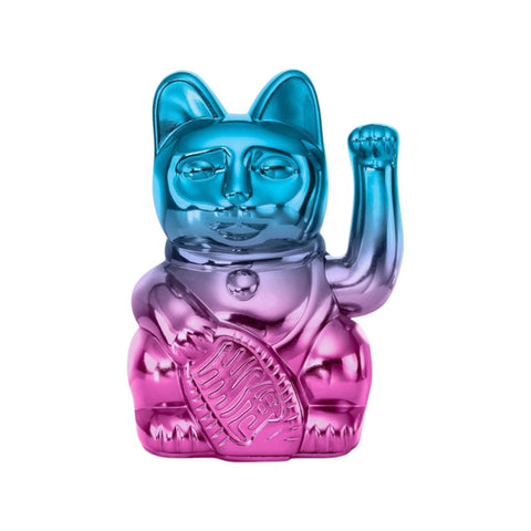 MANEKI NEKO PLAYER ONE SHINY BLUE/PINK LUCKY CAT MULTICOLOR