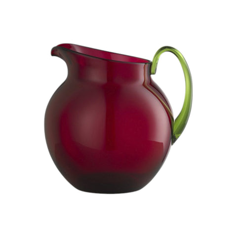 CARAFFA PITCHER PLUTONE RUBY/GREEN MARIO LUCA GIUSTI RED
