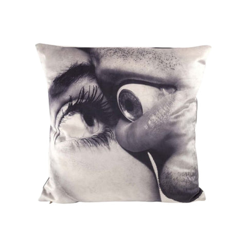 CUSCINO TOILETPAPER EYE&MOUTH 02319 BLACK SELETTI