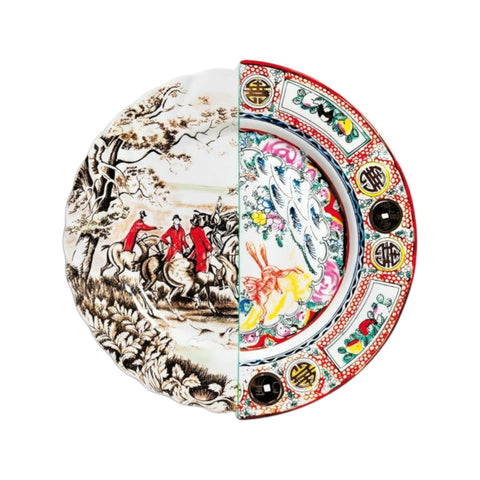 FLAT PLATE IN PORCELAIN DIAM. 27,5 H.2.3 HYBRID EUSAPIA SELETTI