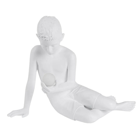 SCULTURA CON LUCE INNER GLOW_ S BOY 15322 SELETTI WHITE