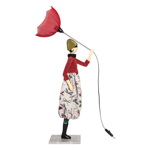 LAMPADA LITTLE GIRL NAIROUGE PARALUME ROSSO SKITSO