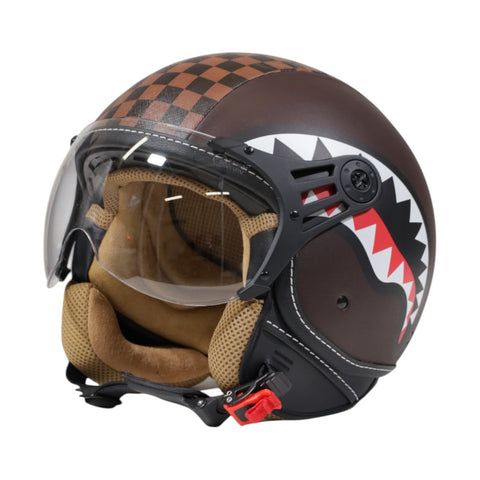 CASCO SHARKS IN PARIS HELMET BROWN TAGLIA M OP01 SPRAYGROUND