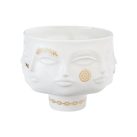 VASO GILDEN MUSE DORA MAAR BOWL ART. 30776 JONATHAN ADLER WHITE
