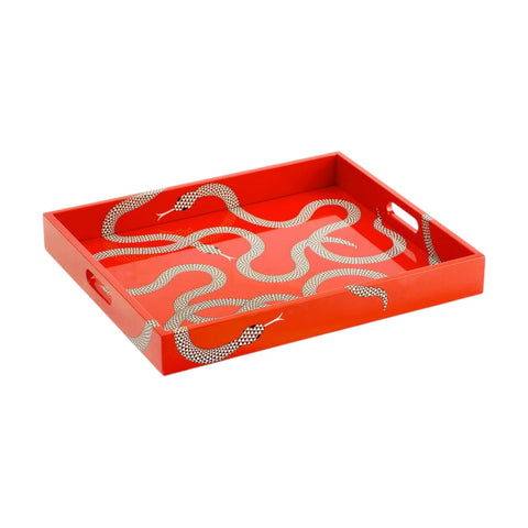 VASSOIO EDEN LACQUER TRAY ART. 32893 JONATHAN ADLER ORANGE