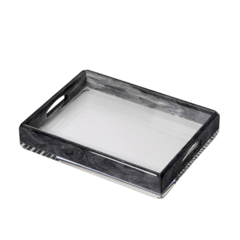 VASSOIO DONOVAN 40X30 MARIOLUCA GIUSTI GRIGIO